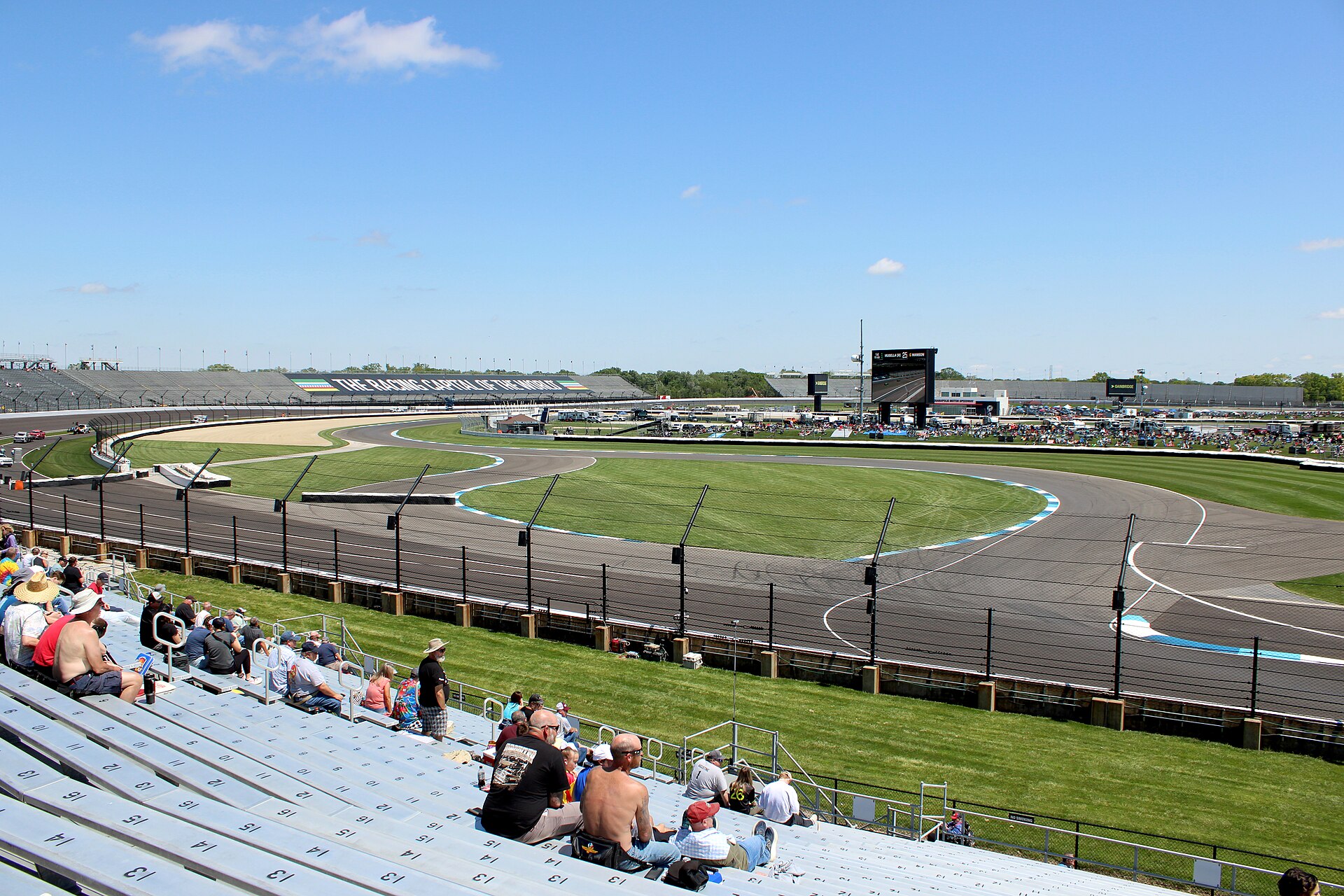 Indianapolis Motor Speedway grandstands and road course