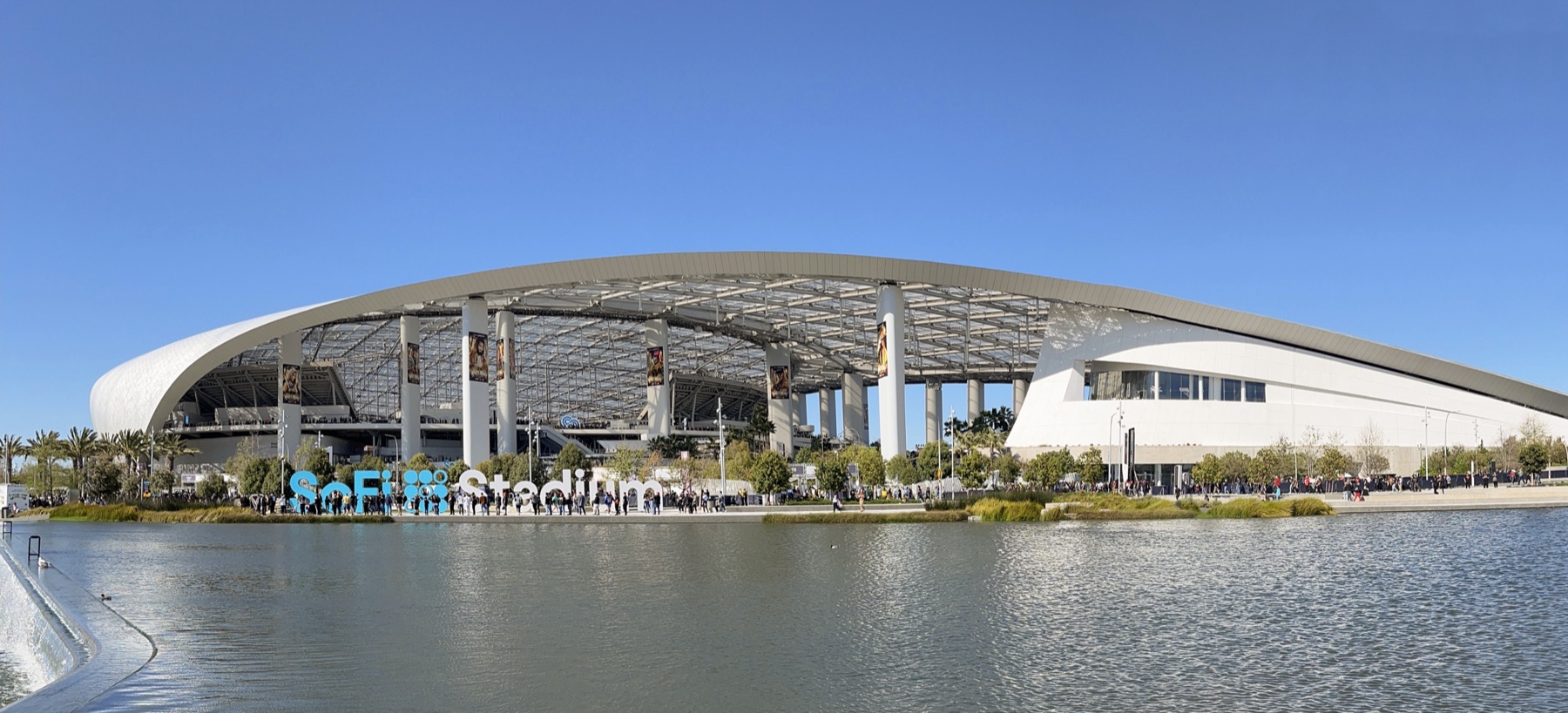 SoFi Stadium in Inglewood, host venue for Super Bowl LXI